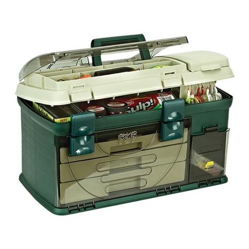 Plano - 3-Drawer Tackle Box XL - Green/Beige