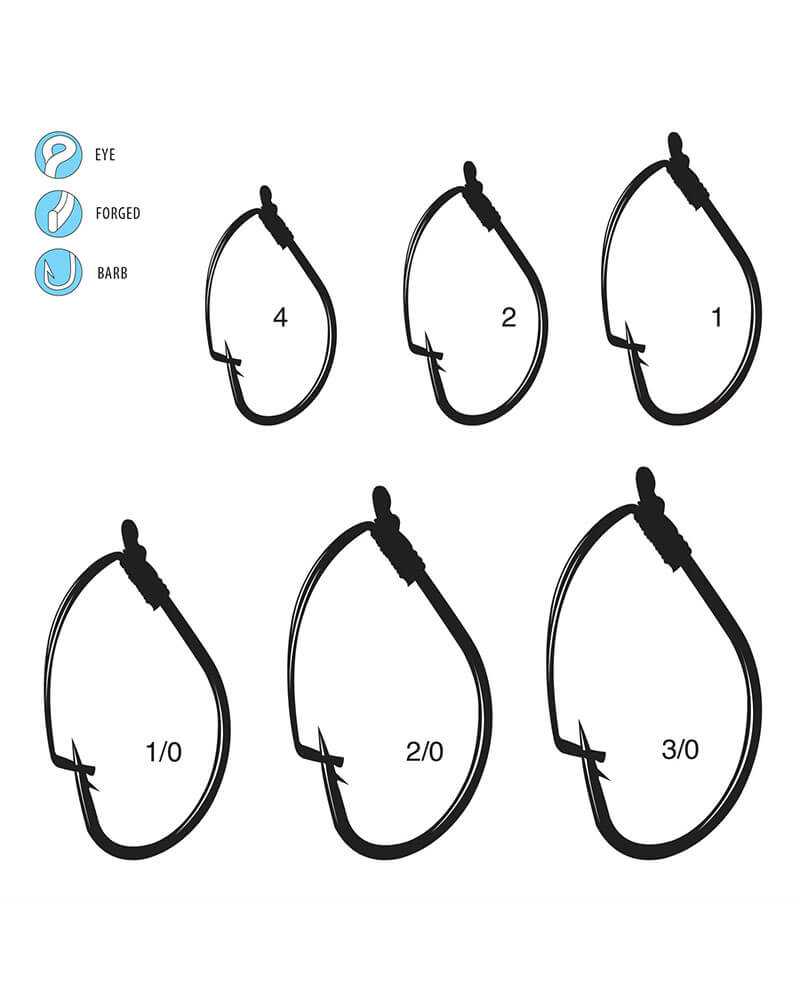 Gamakatsu Weedless Split/Drop Shot Hooks