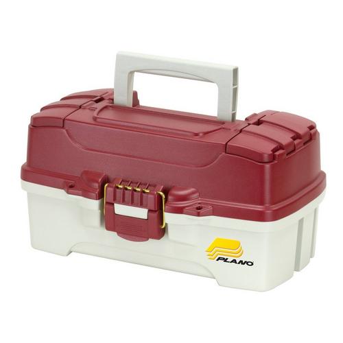 Plano One Tray Tackle Box Red Metallic/Off-White