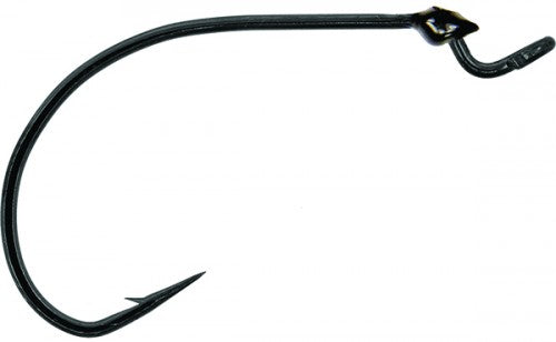 Mustad UltraPoint Grip-Pin Big Bite Soft Plastics Hook 2X Long  Black Nickel - Fishing Supercenter