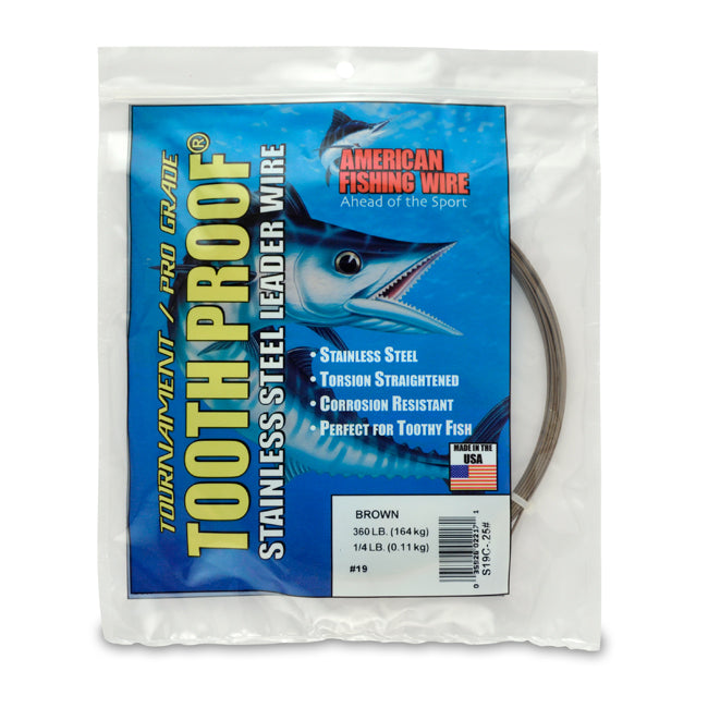 AFW Tooth Proof Stainless Steel Single Strand Leader