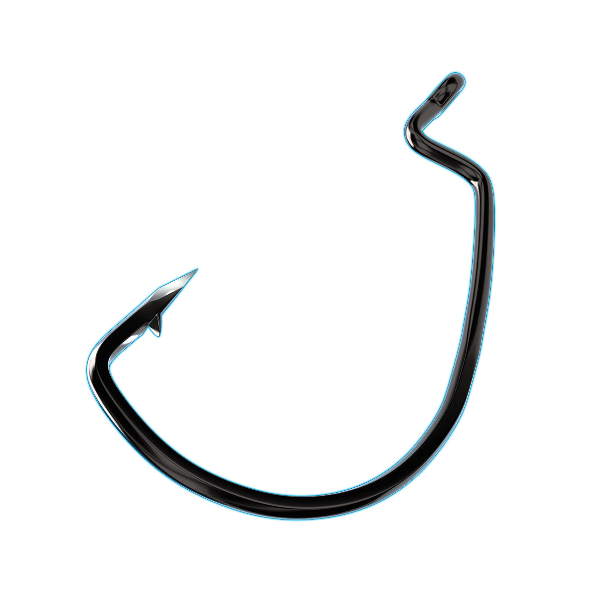 Trokar Magworm Hook - Platinum Black, Size 4-0 (Per 5 - Foto 2